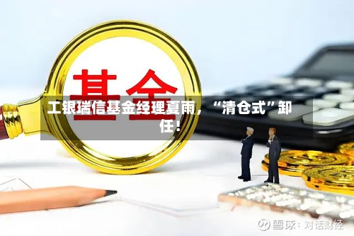 工银瑞信基金经理夏雨	，“清仓式”卸任！-第2张图片