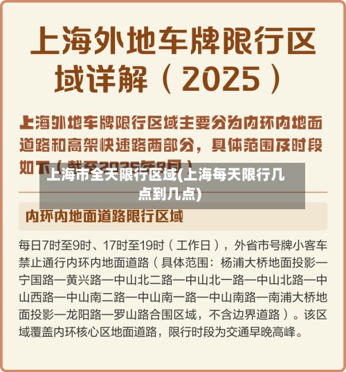 上海市全天限行区域(上海每天限行几点到几点)-第3张图片